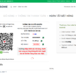 Giao diện thanh toán của người dùng